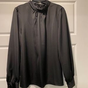 Ann Taylor black blouse, size large